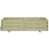 VidaXL Plantenbak verhoogd rechthoekig 120x40x30 cm hout