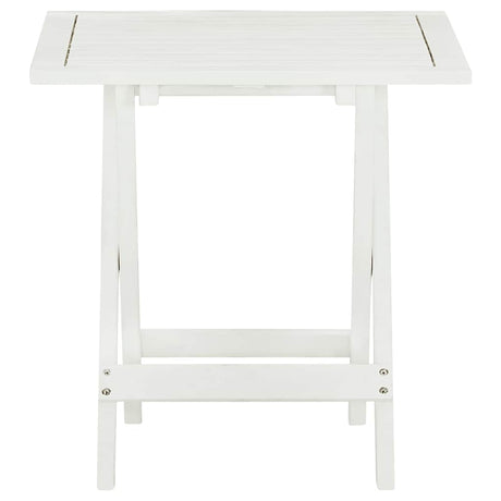 Vidaxl bistrotafel 46x46x47 cm massief acaciahout wit