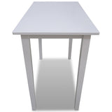 Vidaxl bartafel hout wit