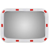 Vidaxl verkeersspiegel rechthoekig met reflectors 40x60 cm