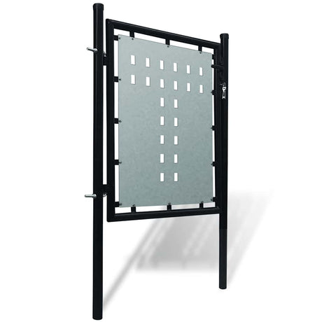Vidaxl zwarte enkele deur 100x100 cm