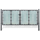 VidaXL Poort enkel 300x175 cm zwart
