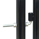 VidaXL Poort enkel 300x175 cm zwart