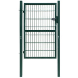 Vidaxl poort dubbelstaafmat (enkel) 106x190 cm groen