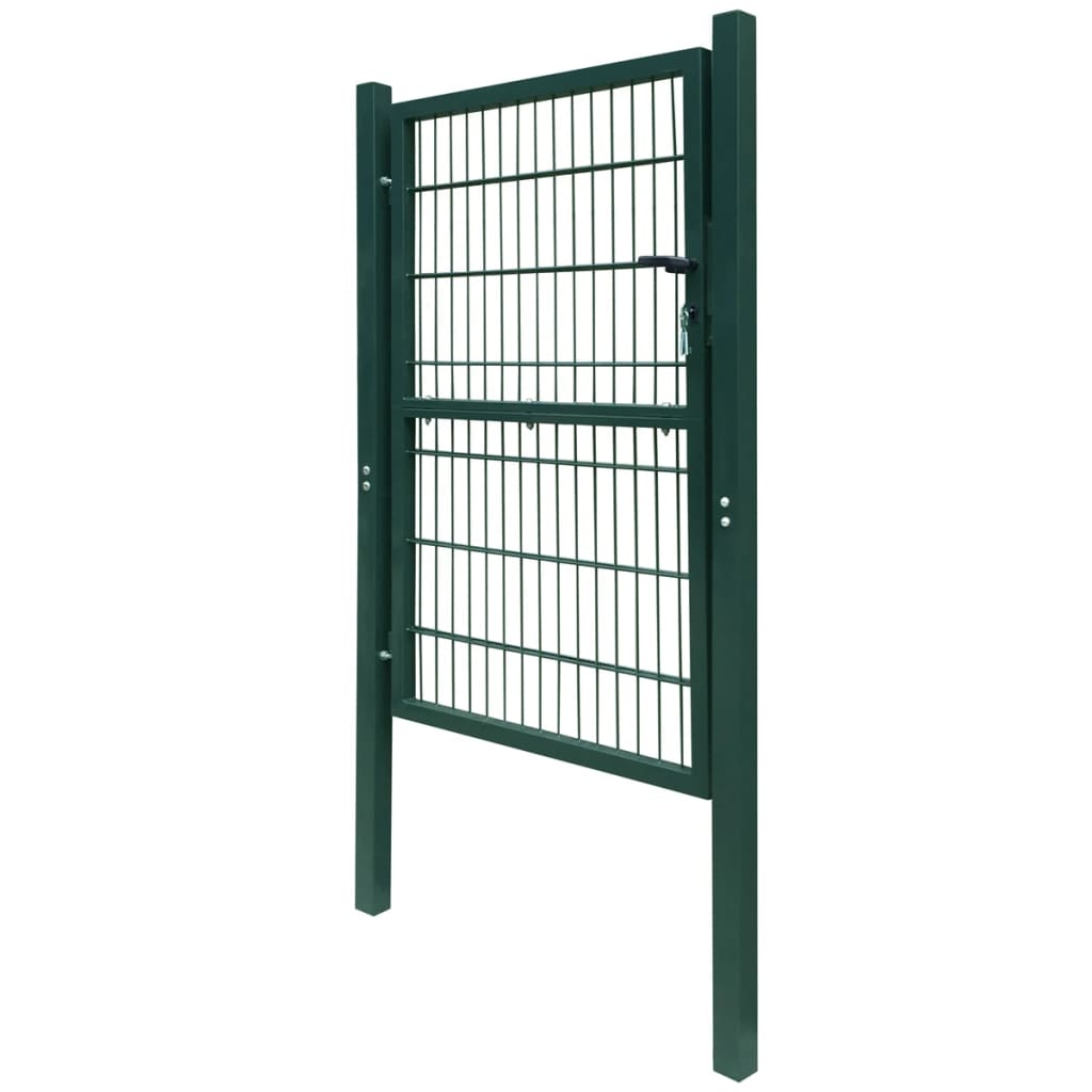 Vidaxl poort dubbelstaafmat (enkel) 106x190 cm groen