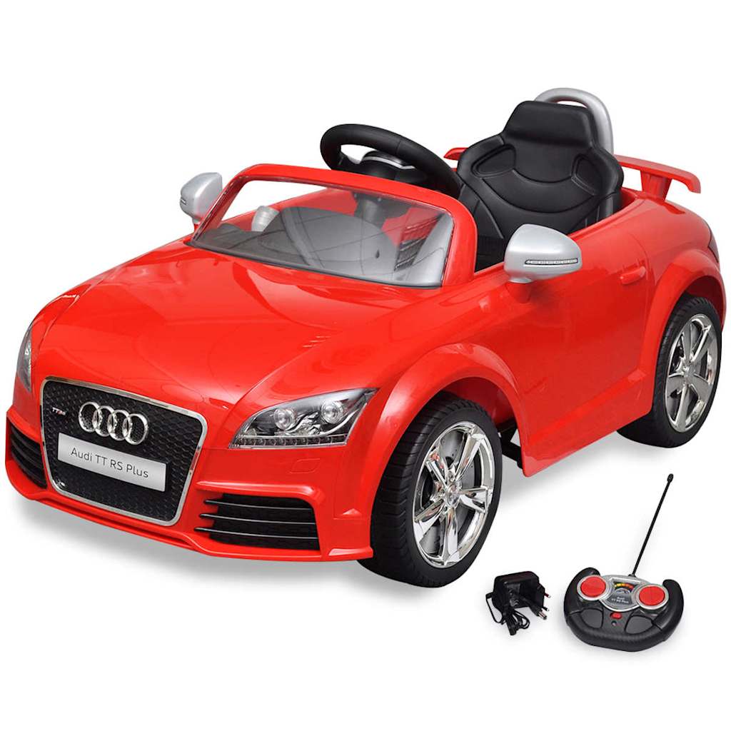 Vidaxl kinderauto elektrisch met afstandsbediening audi tt rs rood