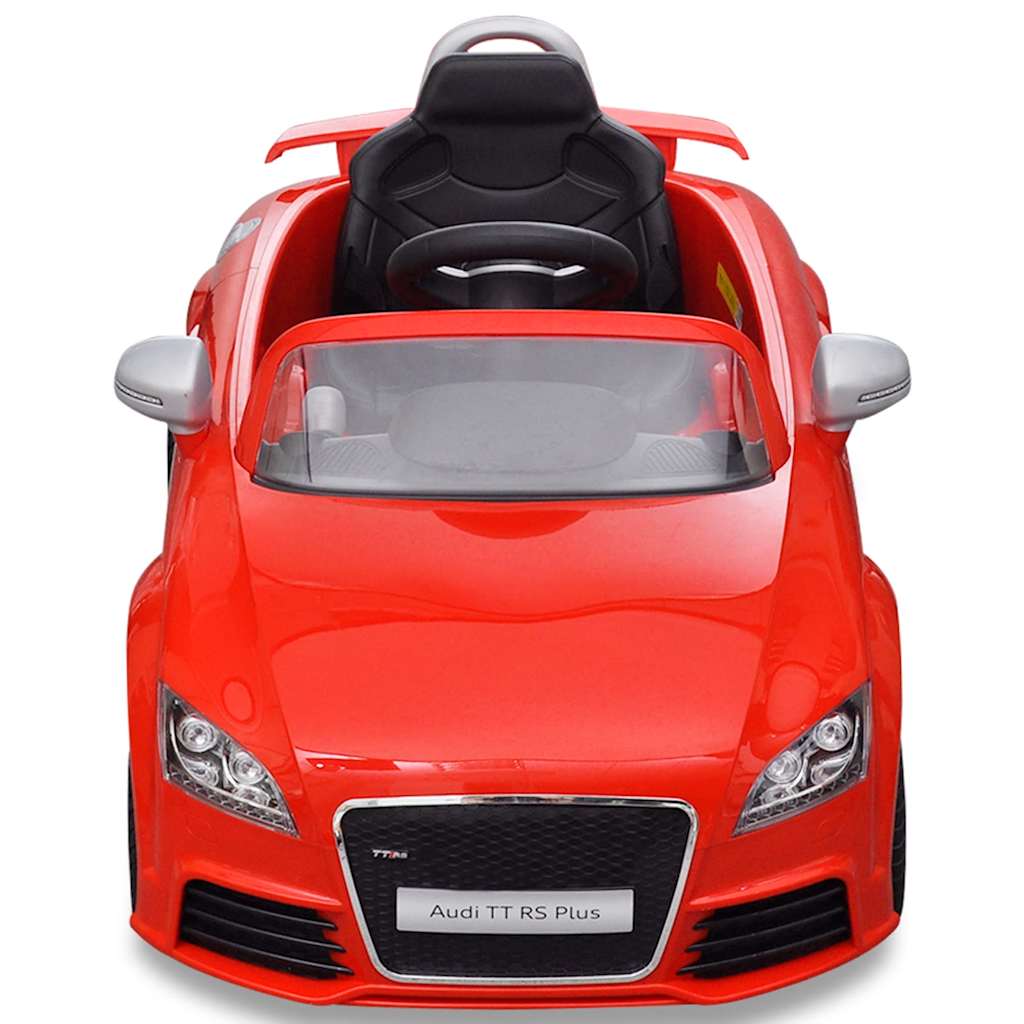 Vidaxl kinderauto elektrisch met afstandsbediening audi tt rs rood