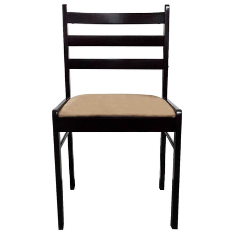 Vidaxl eetkamerstoelen 2 st massief rubberwood en fluweel bruin