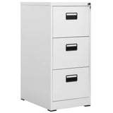 Vidaxl archiefkast 46x62x102,5 cm staal lichtgrijs