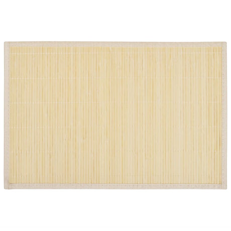 VidaXL 6 Placemats bamboe 30 x 45 cm natuurlijk