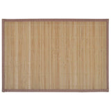 Vidaxl 6 st placemats 30x45 cm bamboe bruin