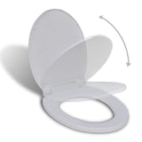 Vidaxl toiletbril soft-close ovaal wit