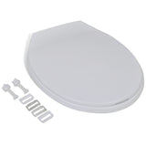 Vidaxl toiletbril soft-close ovaal wit