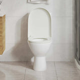 Vidaxl toiletbril soft-close met quick-release ontwerp vierkant wit