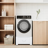 Vidaxl wasmachineverhoger met lade wit
