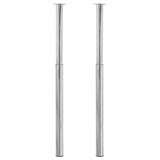 Vidaxl tafelpoten telescopisch 710-1100 mm chroom 2 st