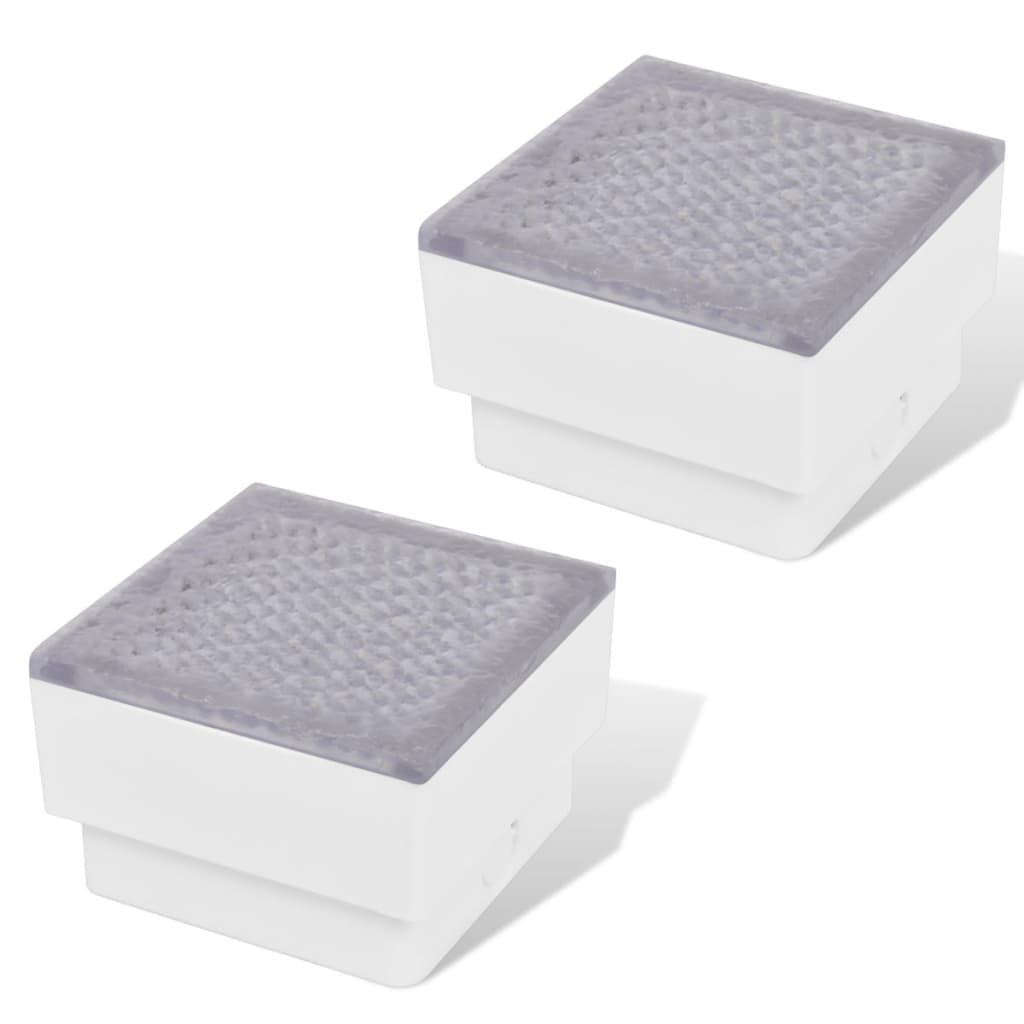 Vidaxl 2x led-lamp verzonken 100x100x68 mm