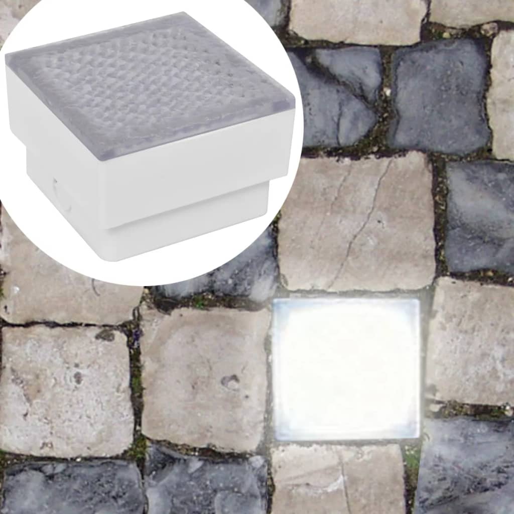 Vidaxl 2x led-lamp verzonken 100x100x68 mm