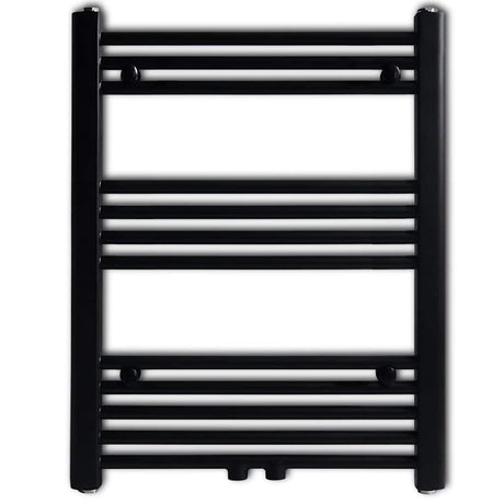 Vidaxl radiator handdoekenrek recht 600x764 mm zwart