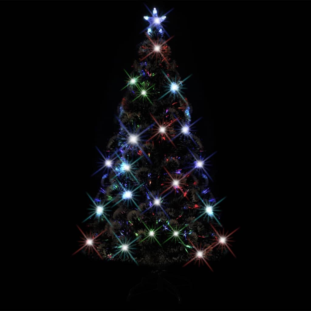 VidaXL Kerstboom met LED en standaard 180 cm glasvezel