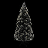 VidaXL Kerstboom met LED en standaard 210 cm glasvezel