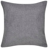 Vidaxl kussenhoezen linnen look 40 x 40 cm antraciet 4 stuks