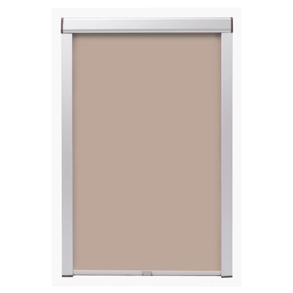 Vidaxl rolgordijn verduisterend beige p06 406