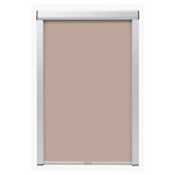 Vidaxl rolgordijn verduisterend beige s06 606