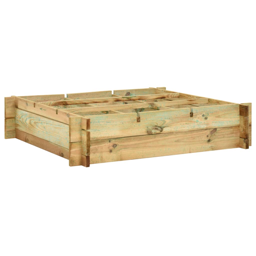 VidaXL Plantenbak verhoogd 90x90x20 cm geïmpregneerd hout