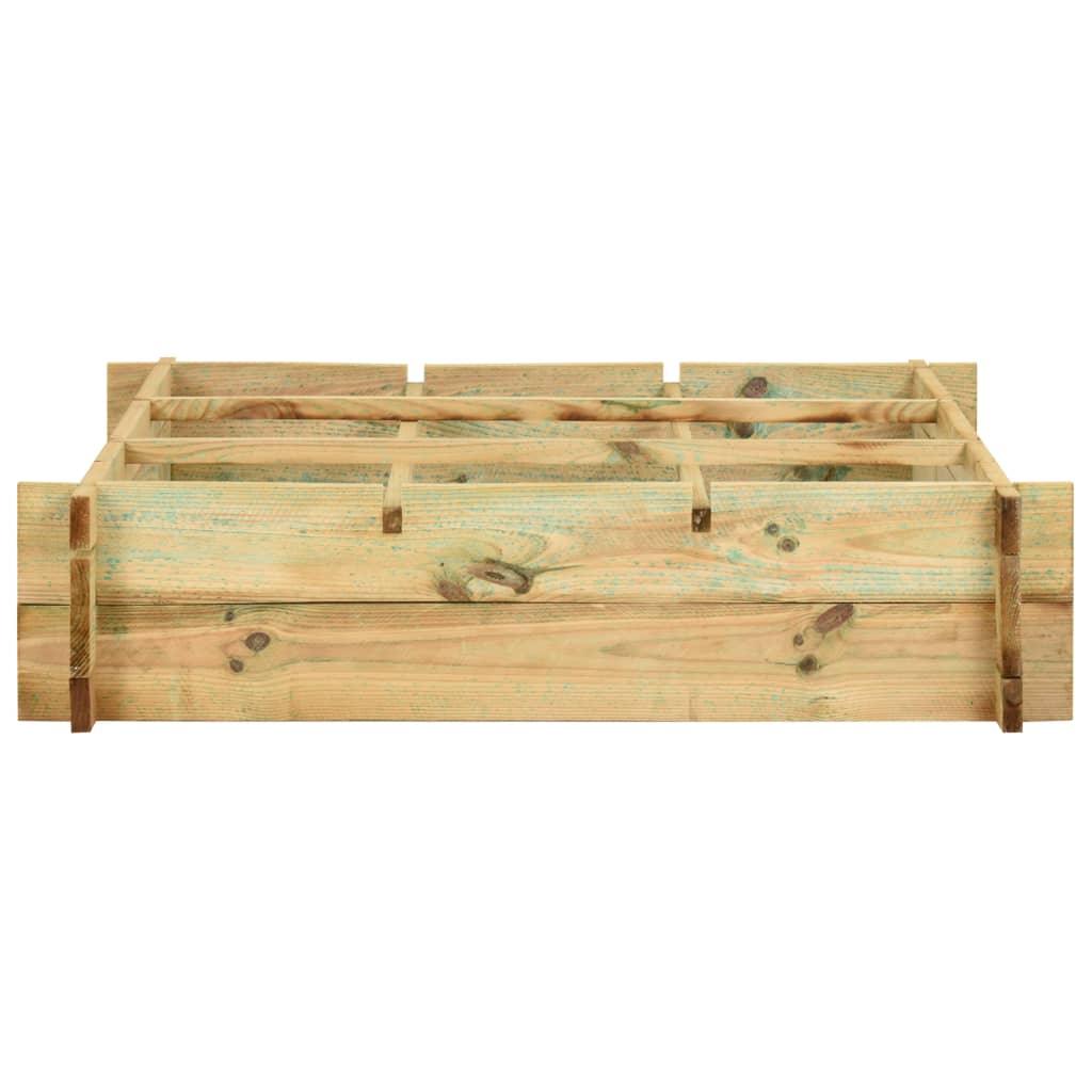 VidaXL Plantenbak verhoogd 90x90x20 cm geïmpregneerd hout