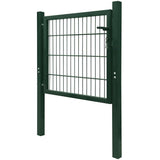 Vidaxl poort 100x100 cm staal groen
