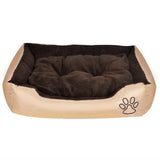 Vidaxl hondenmand bruin en beige xxl
