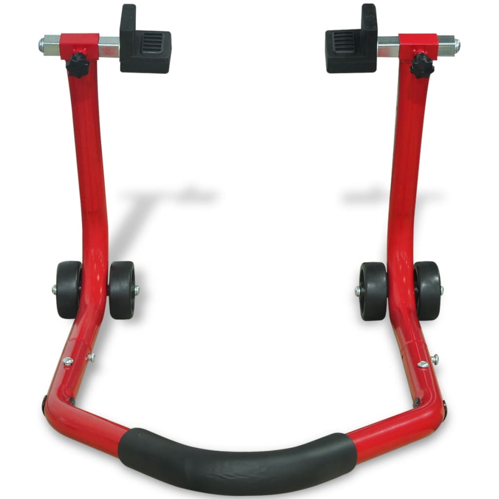 Vidaxl motorfiets achterwiel paddock standaard rood