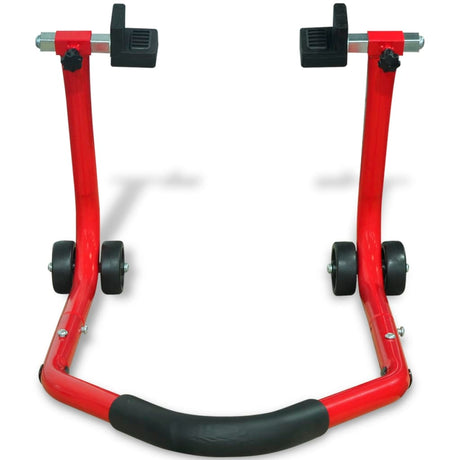 VidaXL Motorfiets achterwiel paddock standaard rood