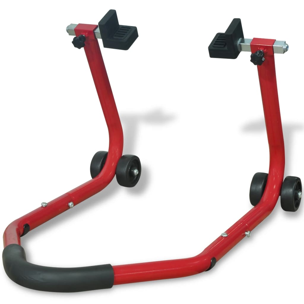 Vidaxl motorfiets achterwiel paddock standaard rood