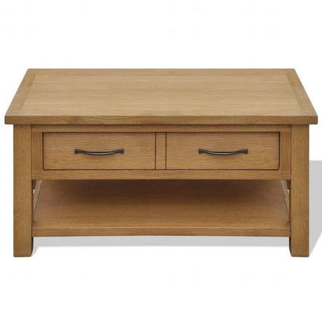 Vidaxl salontafel 88x53x45 cm massief eikenhout