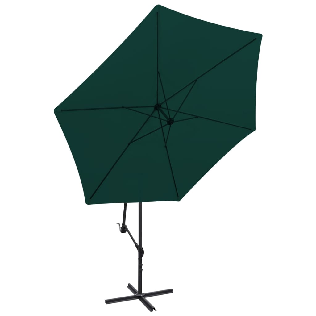 VidaXL Zweefparasol 3 m groen