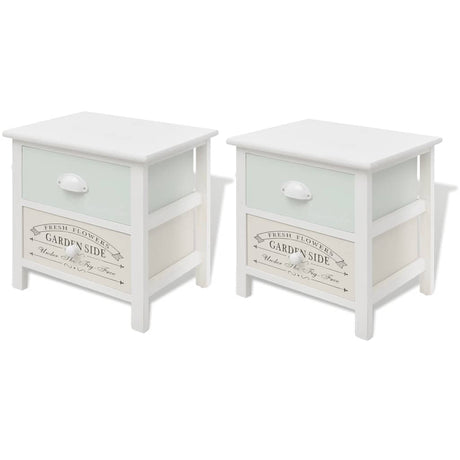 Vidaxl nachtkastjes franse stijl 2 st hout