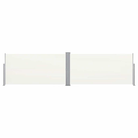Vidaxl windscherm uittrekbaar 160x600 cm crème