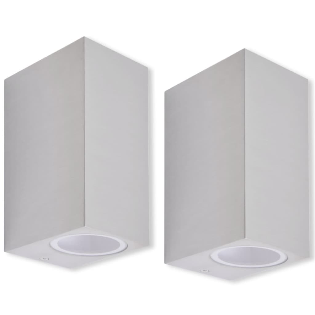 VidaXL Wandlamp buiten boven en onder licht 2 stuks