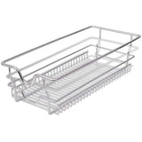 Vidaxl draadmanden uittrekbaar 2 st 300 mm zilverkleurig