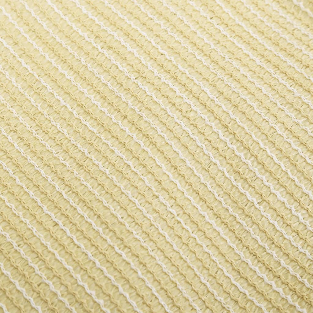 VidaXL Zonnescherm HDPE vierkant beige 3,6x3,6 m