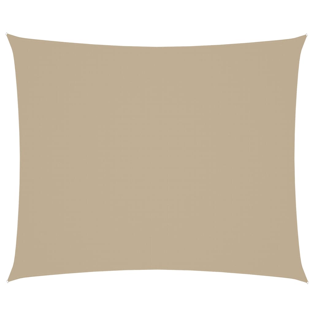 VidaXL Zonnescherm rechthoekig 4x6 m oxford stof beige