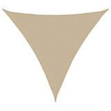 Vidaxl zonnescherm driehoekig 3,6x3,6x3,6 m oxford stof beige