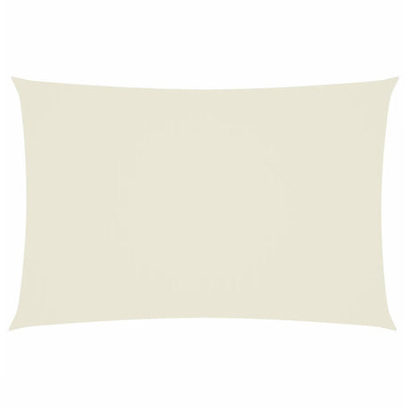 Vidaxl zonnescherm rechthoekig 2x4 m oxford stof crèmekleurig