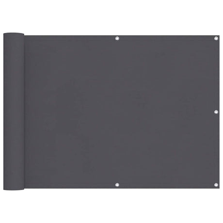 Vidaxl balkonscherm 90x400 cm oxford stof antraciet