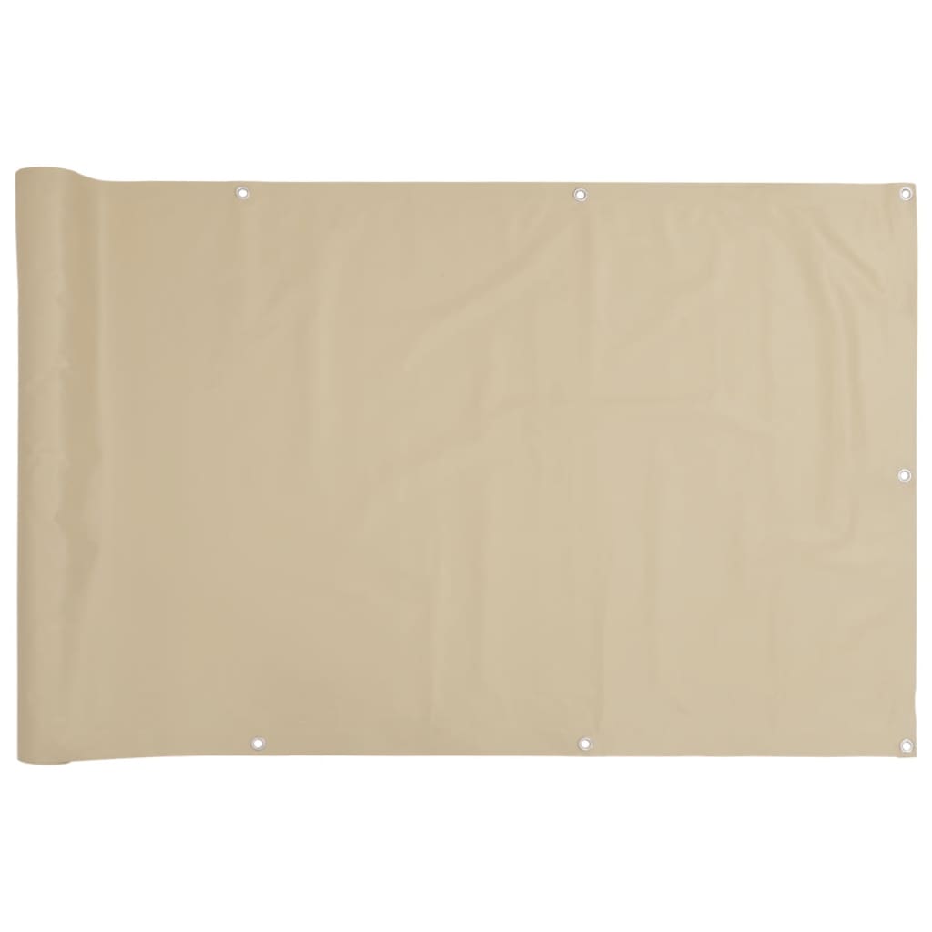 VidaXL Balkonscherm Oxford textiel 90x400 cm beige