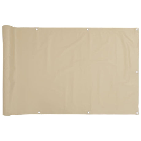 VidaXL Balkonscherm Oxford textiel 90x400 cm beige