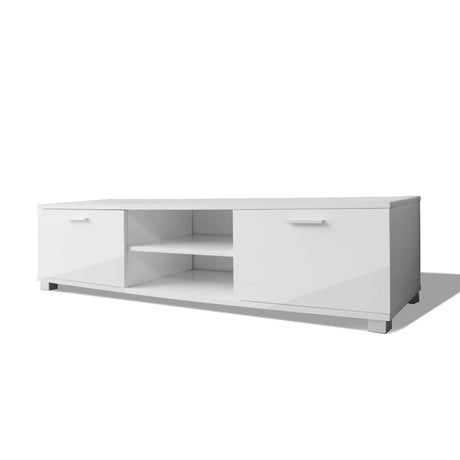 Vidaxl tv-meubel 140x40,5x35 cm hoogglans wit