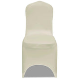 Vidaxl stoelhoes stretch 4 stuks crèmekleurig